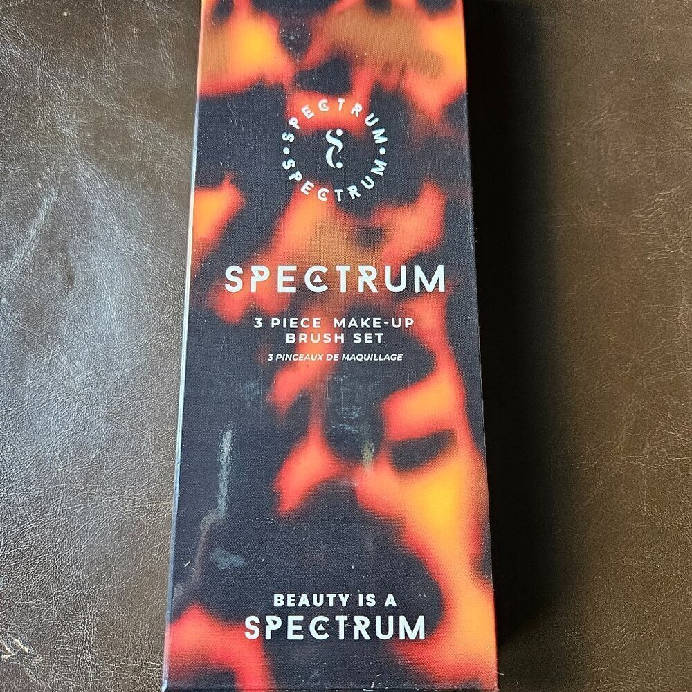 Spectrum 3 Piece Make-Up Brush‎ Set NIB